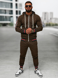 Férfi melegítő együttes sötét-bézs OZONEE O/FF5111AB