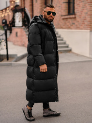 Férfi téli kabát fekete OZONEE O/M3202Z