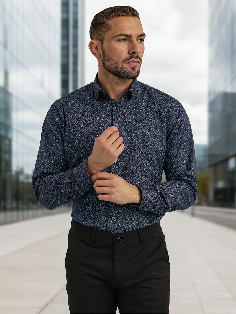 Férfi Ing Gránát OZONEE V/V186