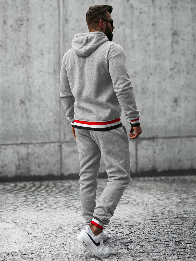 Férfi melegítő együttes szürke OZONEE JS/8C65/2