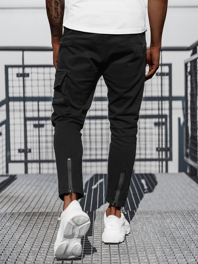 Férfi Chino Nadrág Fekete OZONEE B/20005SPZ