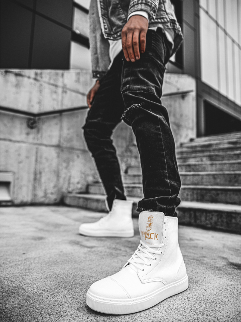 Férfi magasszárú sneakersek Fehér OZONEE KN/022