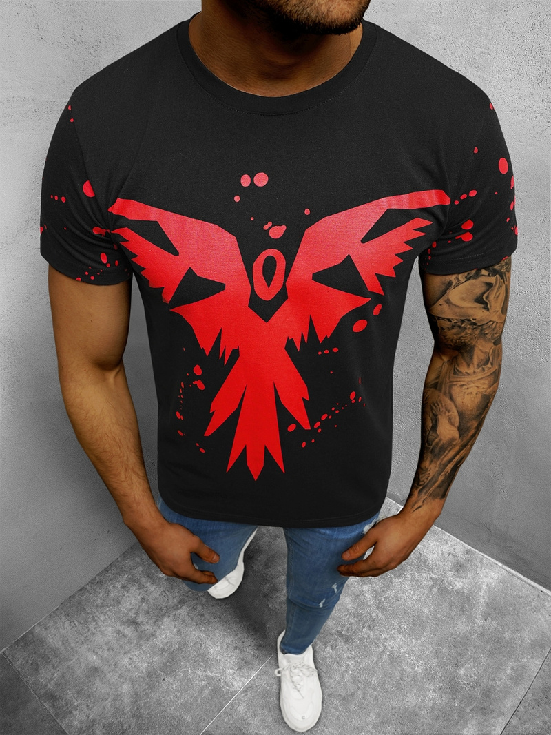 Férfi Póló Fekete OZONEE O/1301