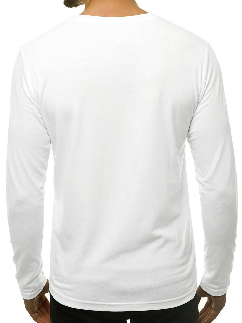 Férfi hosszú ujjú póló Fehér OZONEE JS/CX01