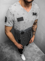 Férfi póló Szürke MJ/318YZ