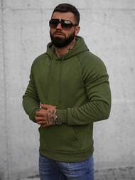 Férfi Kapucnis Pulóver Khaki OZONEE O/8B151/29
