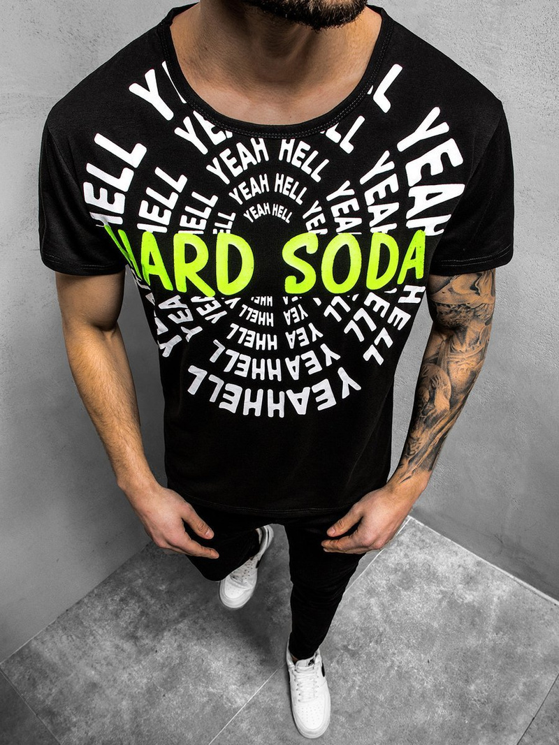 Férfi póló Fekete OZONEE JS/KS1948Z