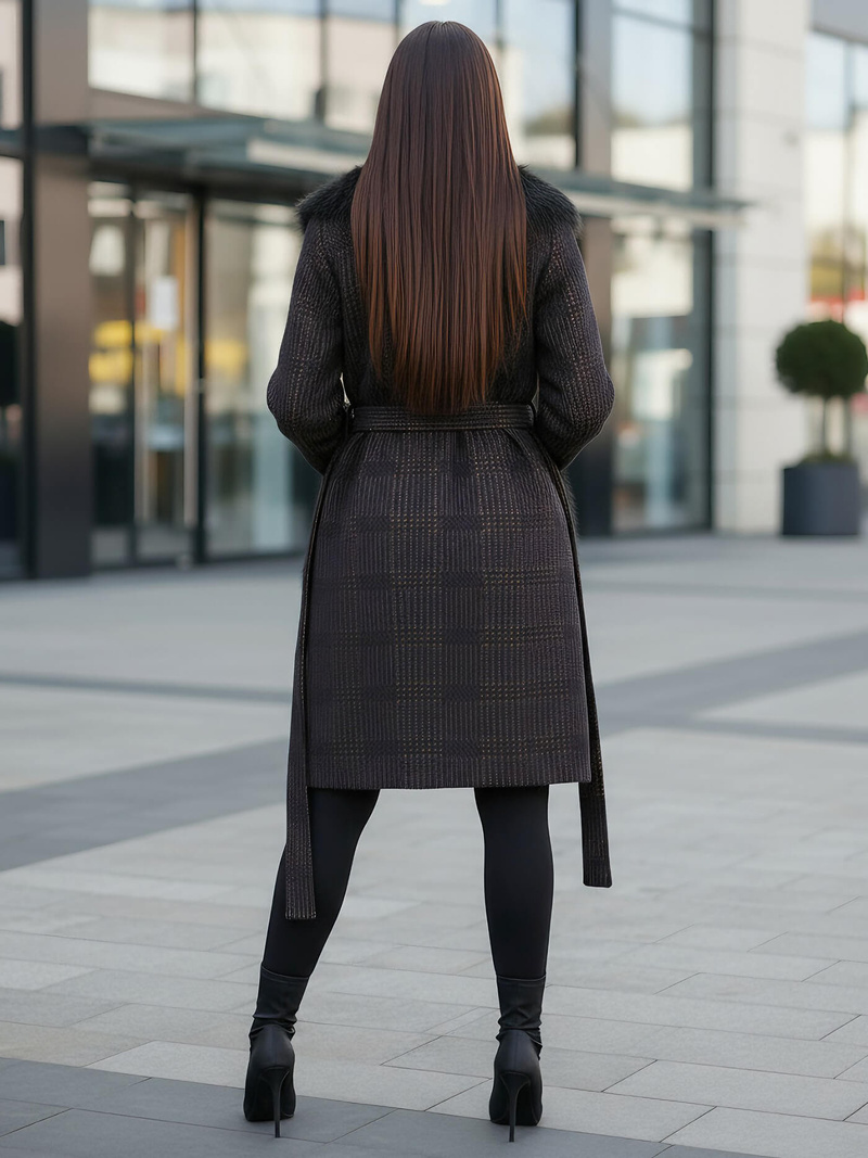 Női kabát fekete OZONEE JS/53M5200/1Z