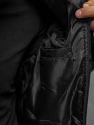 Férfi kabát fekete OZONEE JS/8M986/392