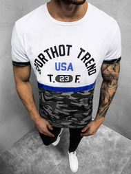 Férfi póló Fehér OZONEE JS/SS10983Z