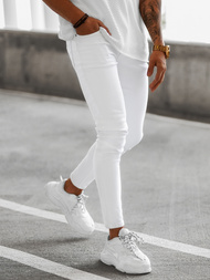 Férfi Farmer Nadrág Fehér OZONEE E/5348/01Z