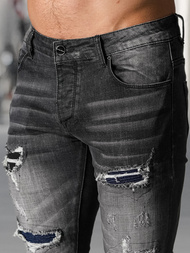 Férfi farmer nadrág fekete OZONEE NB/MP0075NZ