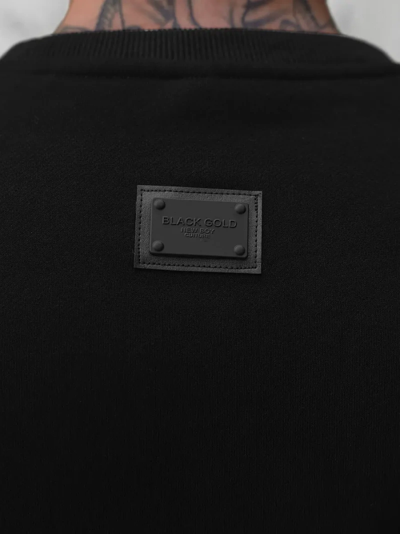 Férfi pulóver fekete OZONEE NB/MF2005