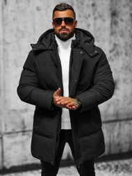 Férfi Steppelt Kabát Fekete OZONEE JS/5M3118/392