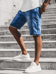 Férfi farmer rövidnadrág Kék OZONEE RF/HY331