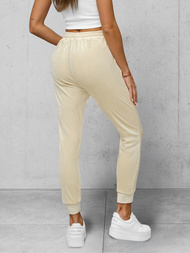 Női Velúr Melegítő Nadrág Ecru OZONEE JS/8K1532/155