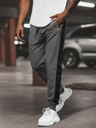 Férfi melegítő nadrág grafit OZONEE JS/68K10339Z