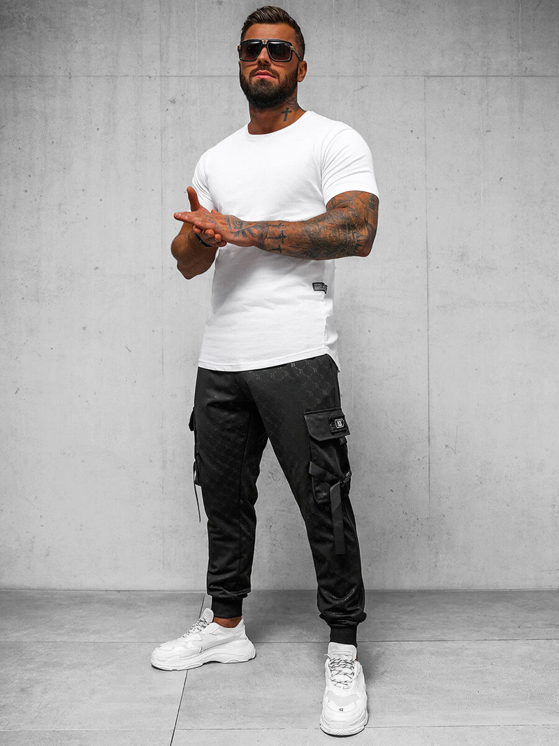 Férfi Melegítő Nadrág Fekete OZONEE O/PS6021