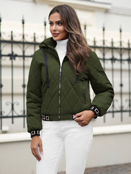 Női Kabát Sötét-Zöld OZONEE JS/16M9086/136Z