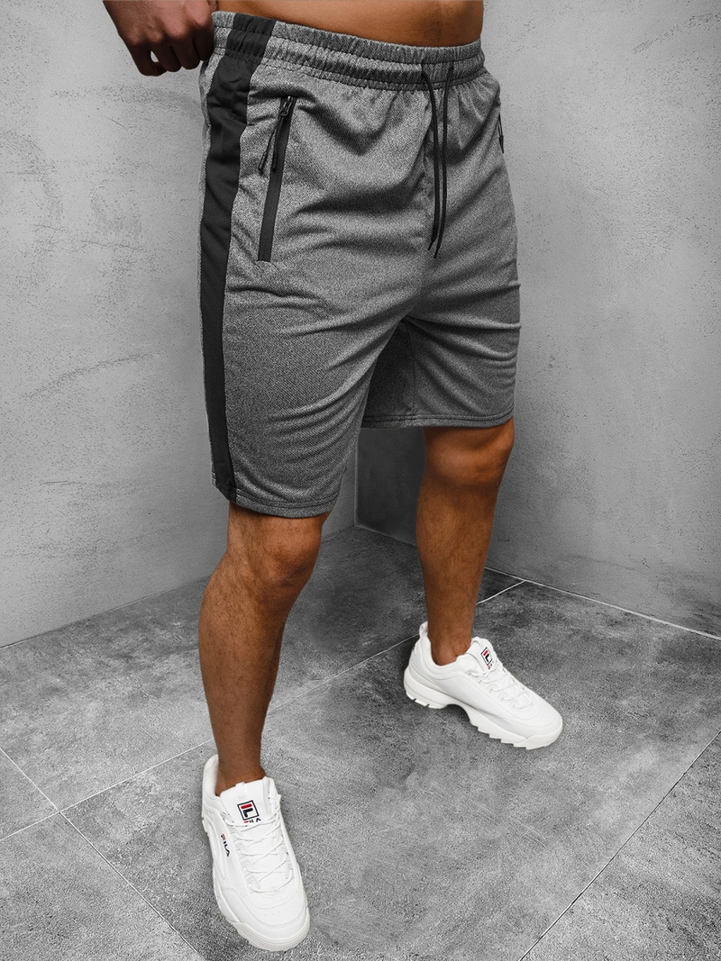 Férfi rövidnadrág grafit OZONEE JS/68048/5