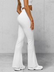 Női leggings széles lábakkal fehér OZONEE JS/XY24016L