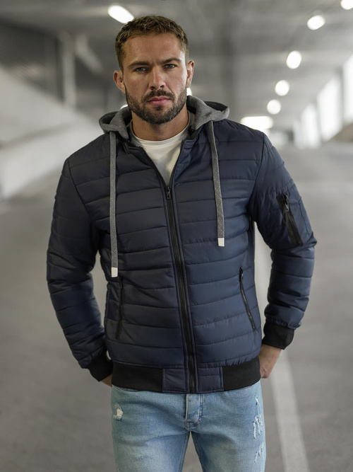 Férfi kabát gránát OZONEE JS/8M985/215Z