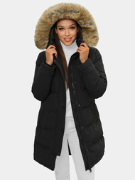 Női téli kabát Fekete OZONEE JS/M781/392