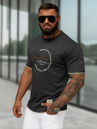 Férfi Póló Fekete OZONEE O/QQ1535