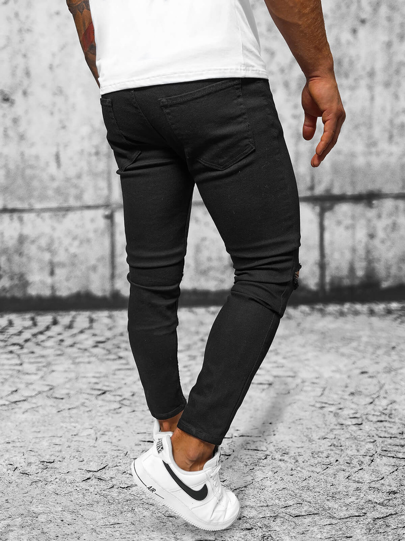 Férfi farmer nadrág fekete OZONEE E/5391/02