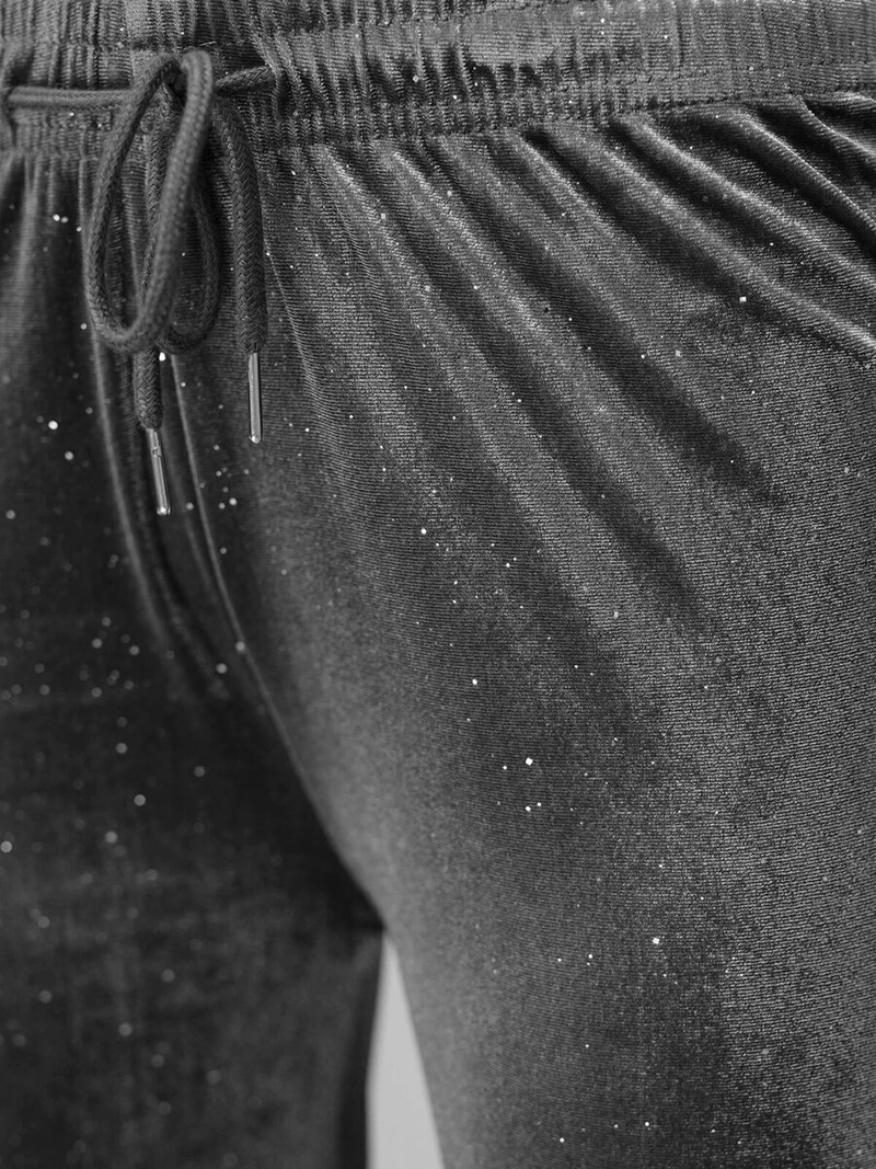 Női velúr nadrágok grafit OZONEE JS/92K519/10