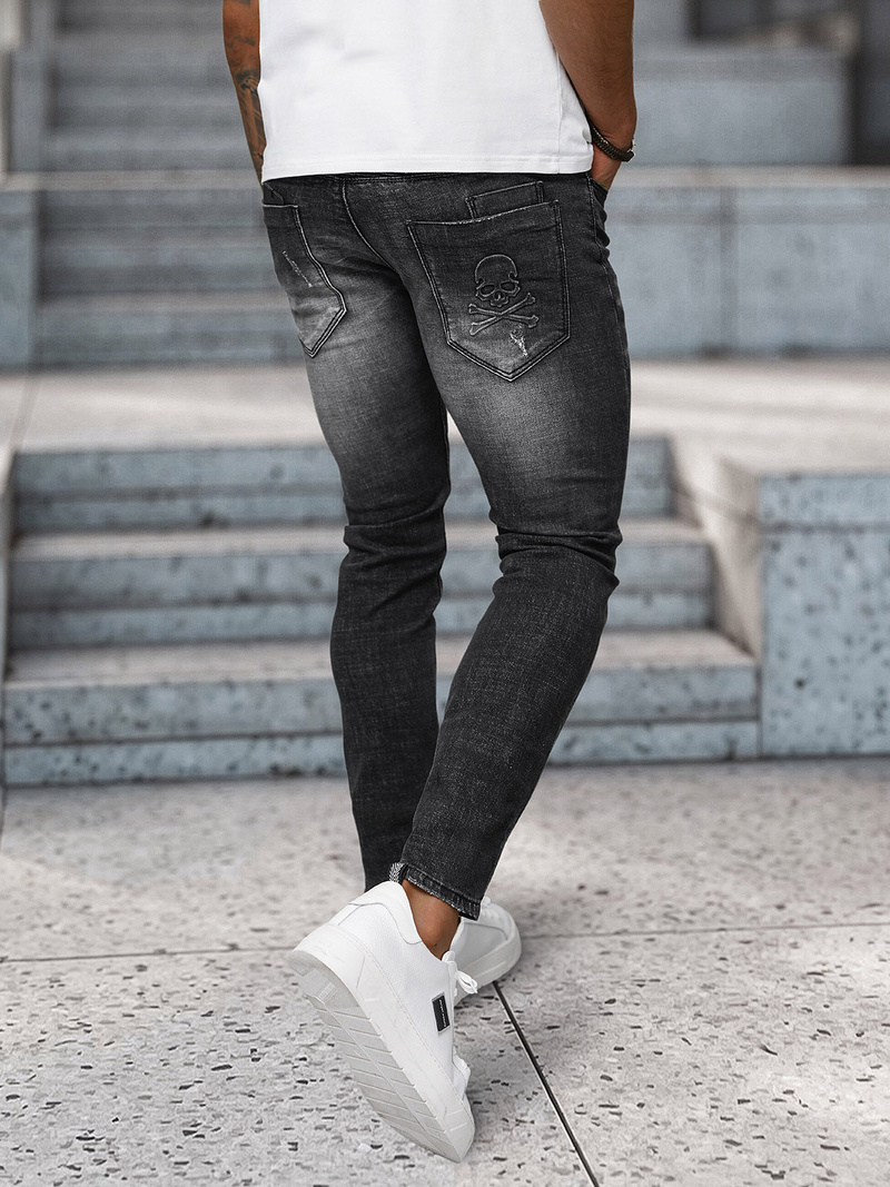 Férfi farmer nadrág fekete OZONEE NB/MP0070N