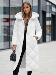 Női téli kabát fehér OZONEE JS/5M3173/281Z