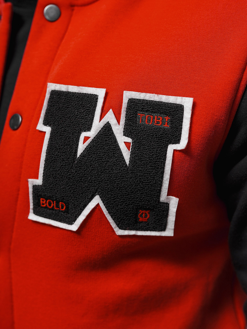 Férfi pulóver piros OZONEE O/TB9127