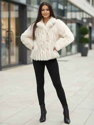 Női téli kabát fehér OZONEE JS/11Z8261Z