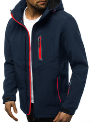 Férfi softshell kabát gránát-piros OZONEE GE/12259