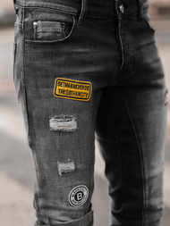 Férfi farmer nadrág fekete OZONEE NB/MP0047NZ