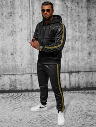 Férfi Szabadidő Együttes Fekete OZONEE JS/3C555