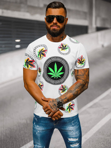 Férfi Póló Fehér OZONEE O/T135/1