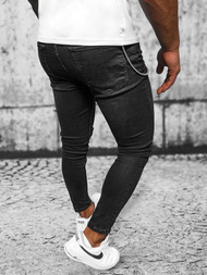 Férfi Farmer Nadrág fekete OZONEE O/MB460