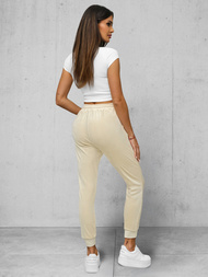 Női Velúr Melegítő Nadrág Ecru OZONEE JS/8K1532/155