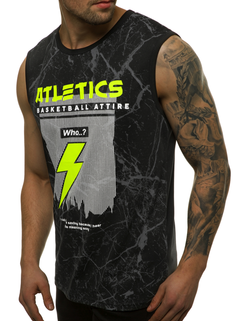 Férfi trikó Fekete OZONEE JS/SS11028