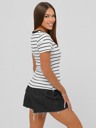 Női polo fehér OZONEE JS/96T659/1