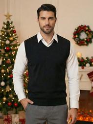 Férfi Pulóver Fekete OZONEE NB/MM6005/4Z