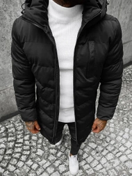 Férfi Steppelt Kabát Fekete OZONEE JS/M2203