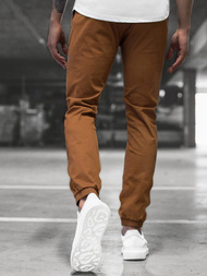 Férfi nadrág színű jogger Barna OZONEE JB/JP1145/15