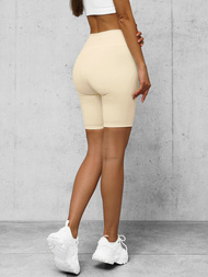 Rövid női leggings ecru OZONEE O/K5-J