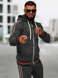 Férfi melegítő együttes fekete OZONEE O/FF5111AB