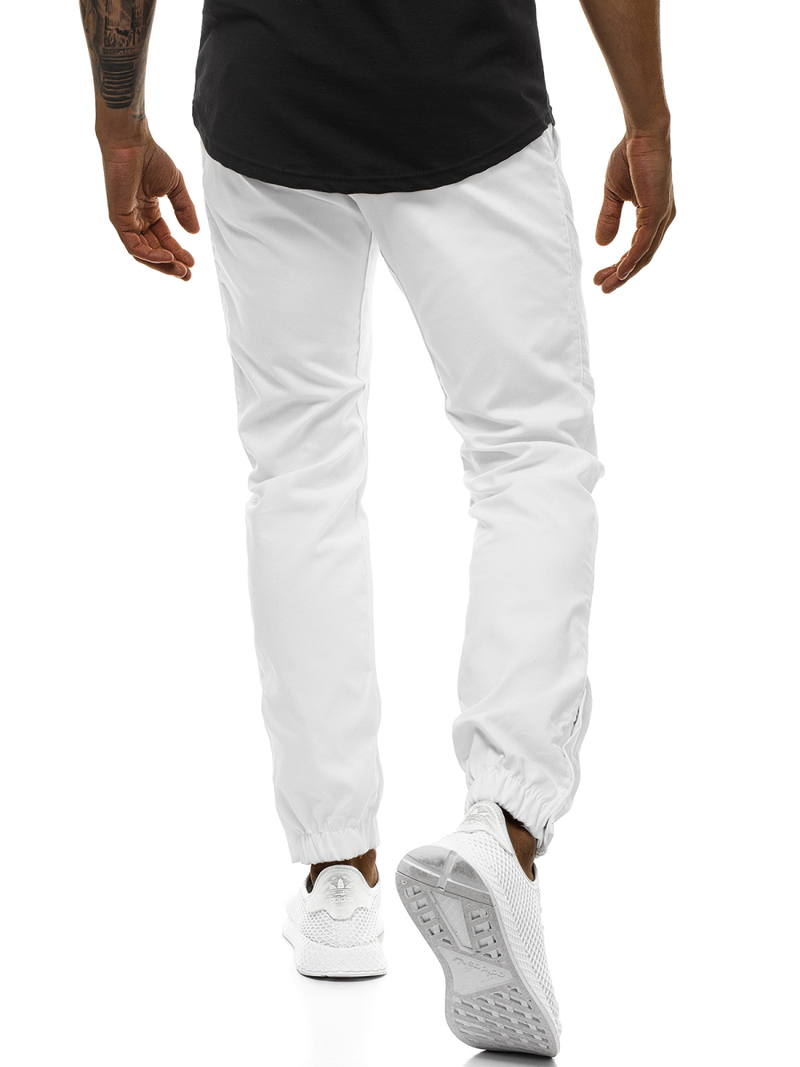 Férfi nadrág színű jogger Fehér OZONEE A/0952