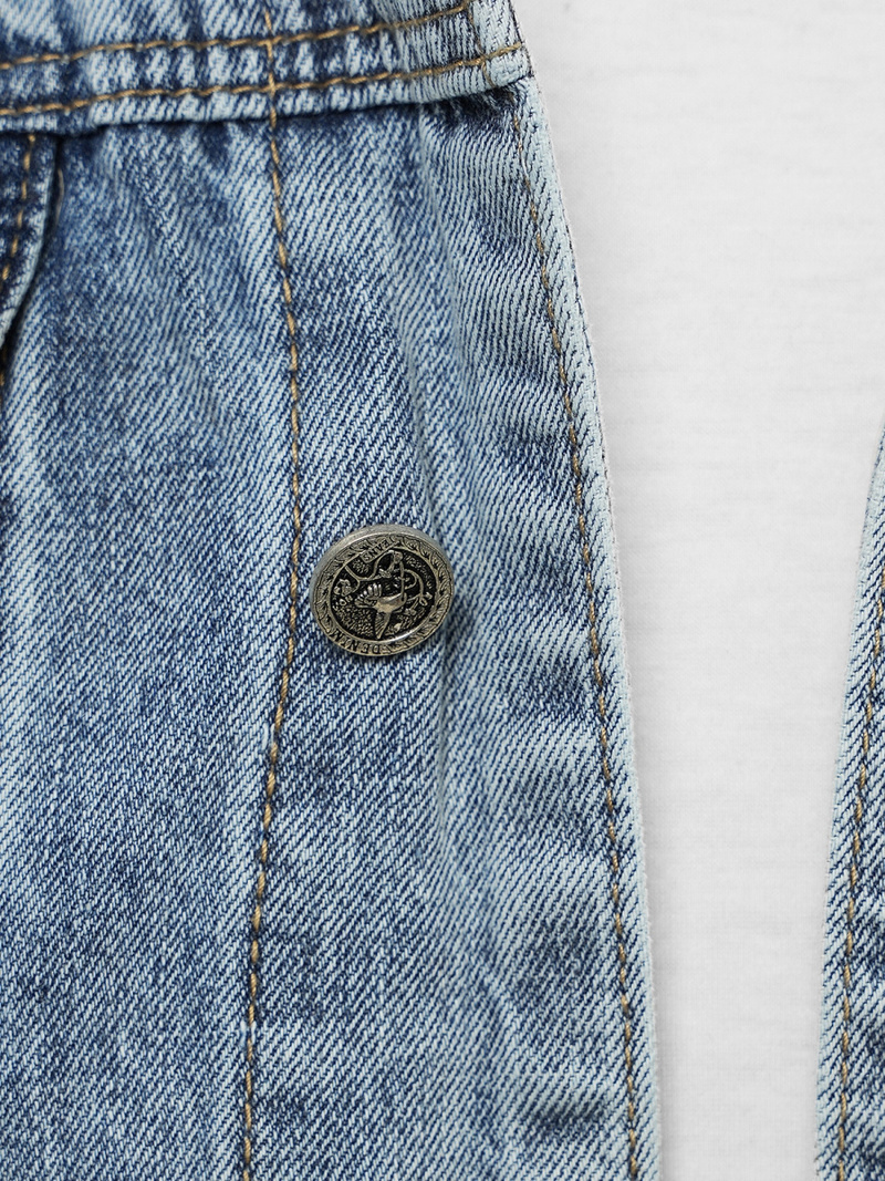 Férfi farmer dzseki világos-kék OZONEE NB/MJ505BC