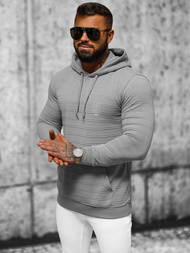 Férfi kapucnis felső szürke OZONEE O/TB2272